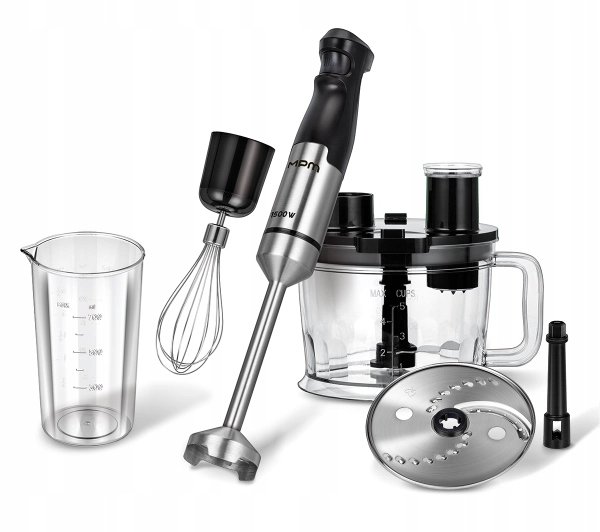 MPM Blender kielichowy MPM MBL-39M 1500W Rozdrabniacz Końcówka do ubijania
