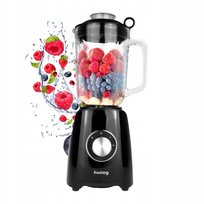 Blender Kielichowy Smoothie Do Koktajli Pojemnik 1500W Czarny Huslog