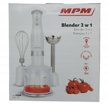 Blender MPM BBL-05 3w1 500-700W biały - MPM