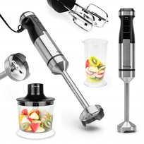 BLENDER RĘCZNY 3w1 TURBO WIELOFUNKCYJNY 1500W OSTRZE POJEMNIK Huslog Huslog