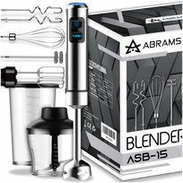 BLENDER RĘCZNY MIKSER WIELOFUNKCYJNY TRYB TURBO 1500 W OSTRZA TYTANOWE 8W1