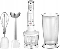 Blender ręczny MPM MBL-36 Regulacja prędkości Funkcja Turbo Akcesoria Biały MPM