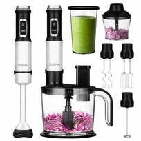 BLENDER RĘCZNY WIELOFUNKCYJNY 5w1 TYTAN OSTRZE 1500W + SZATKOWNICA WARZYW