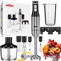 BLENDER RĘCZNY WIELOFUNKCYJNY MIKSER MOCNY SILNIK OSTRZE TYTANOWE 1600W