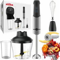 BLENDER RĘCZNY WIELOFUNKCYJNY MIKSER WYŚWIETLACZ OSTRZE TYTANOWE 1600W