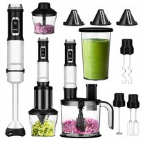 BLENDER WIELOFUNKCYJNY RĘCZNY TYTAN 1500W + MALAKSER + TEMPERÓWKA ZESTAW XL