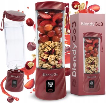 BlendyGo,Blender Bezprzewodowy  3 550Ml Usb Burgund - BlendyGo