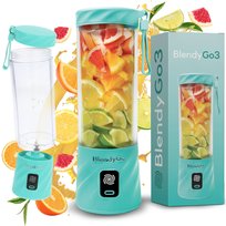 BlendyGo,Blender Bezprzewodowy  3 550Ml Usb Miętowy