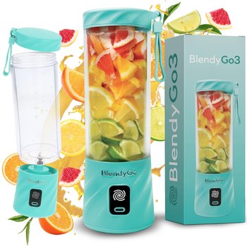 BlendyGo,Blender Bezprzewodowy  3 550Ml Usb Miętowy - BlendyGo