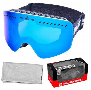 Blizzard Gogle Damskie / Junior 983 White Blu Revo - Blizzard