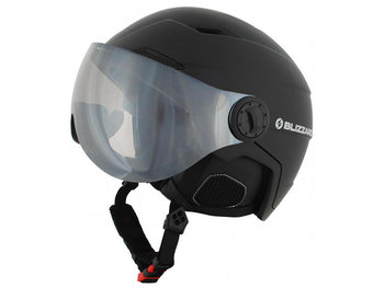 Blizzard, Kask z przyłbicą, Double Visor ski Black Matt Smoke Lens, czarny, rozmiar M/L - Blizzard