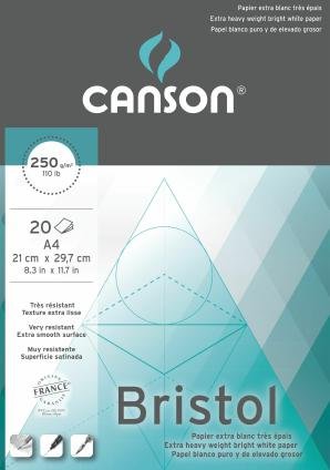 Фото - Малювання Canson Blok Bristol Extra Blanc 250G 20K 