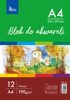 Blok do akwareli, A4, 190 g/m2
