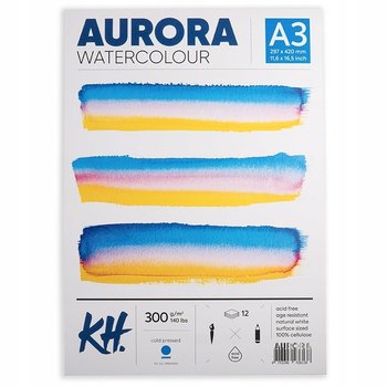 Blok do akwareli AURORA Cold Pressed 300g/m2 A3 kl