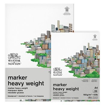 Blok do markerów A3 Marker Heavy Weight, W&N - Winsor & Newton