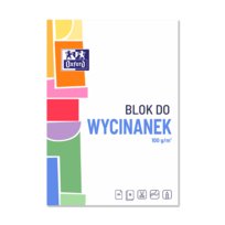 Blok do wycinanek A4 Oxford kolorowy 15 kartek