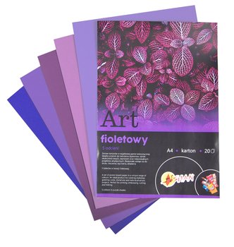 Blok kolorowy ART fioletowy Shan A4 20 ark - Shan