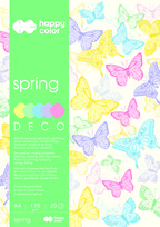 Blok kolorowy Deco Spring, A4, Happy Color