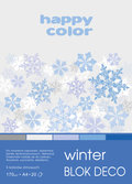 Blok kolorowy Deco Winter, A4, Happy Color - Happy Color