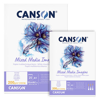 Blok Mixed Media Imagine Canson, 50 ark, 200 g/m² A2 - Canson