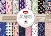Blok papierów ozdobnych, format A4, 32 kartki
