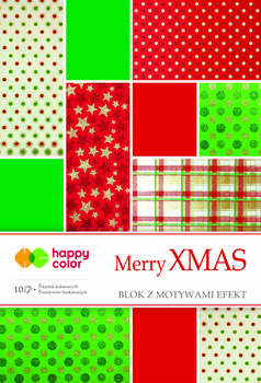 Blok papierów ozdobnych, Merry Christmas, Happy Color - Happy Color