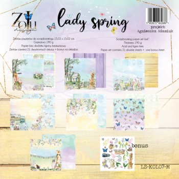 Blok papierów ZoJu Design - LADY SPRING 15x15 - ZoJu Design