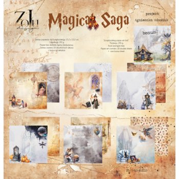 Blok papierów ZoJu Design - MAGICAL SAGA 20x20 - ZoJu Design