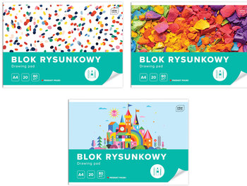 Blok Rysunkowy A4 20 Kartek Biały Interdruk - Interdruk
