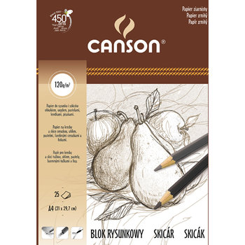 Blok rysunkowy Canson A4, ziarnisty, 50 kartek - Canson