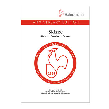 Blok rysunkowy szkicownik Hahnemühle „ ANNIVERSARY EDITION”  - format A3, 50 kartek, 140 g/m2 - Hahnemuhle