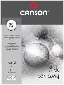 Blok Szkicowy A3 50K. 90G. 6666-139 Student, Canson - Canson