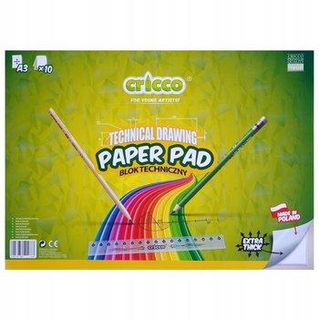 Blok techniczny A3/10K biały CRICCO - Cricco