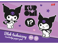 Blok techniczny A4 10 kartek Kuromi Hello Kitty St.Majewski