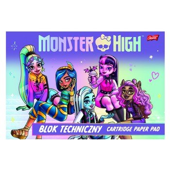 Zdjęcia - Rysowanie Unipap Blok techniczny A4 10 kartek Monster High 