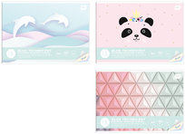 Blok techniczny kolorowy, A4, barwiony w masie, pastelowy