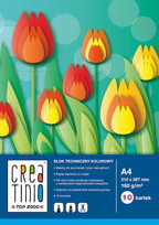 Blok techniczny kolorowy Creatino A4 10K 160G