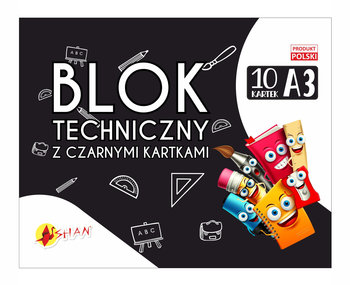 Blok Techniczny Z Czarnymi Kartkami A3 - Shan