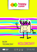 Blok teczniczny kolorowy A3 Happy Color 10 arkuszy - Happy Color