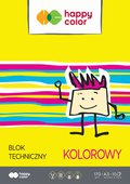 Blok teczniczny kolorowy A3 Happy Color 10 arkuszy&nbsp;-&nbsp;Happy Color