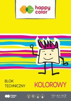 Blok teczniczny kolorowy A3 Happy Color 10 arkuszy Happy Color