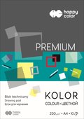 Blok teczniczny Premium, kolorowy, A4, Happy Color - Happy Color