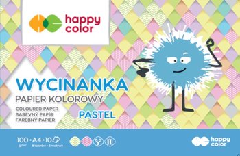 Blok Wycinanka Pastel, A4, 10 arkuszy, Happy Color - Happy Color