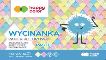 Blok Wycinanka Pastel, A5, 10 arkuszy, Happy Color - Happy Color
