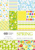 Blok z motywami, A4, Spring - Happy Color