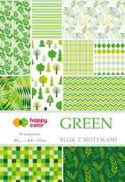 Blok z motywami Green, A4, Happy Color