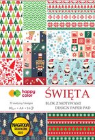 Blok z motywami Święta, A4 80g 15 arkuszy, Happy Color