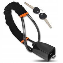 Blokada antykradzieżowa kierownicy i pasów bezpieczeństwa stalowa z zamkiem