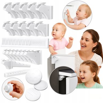 BLOKADA MAGNETYCZNA DLA DZIECI ZABEZPIECZENIE SZAFEK MEBLI SZUFLAD 10 SZTUK