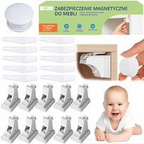 BLOKADA MAGNETYCZNA ZABEZPIECZENIE DO SZAFEK MEBLI DRZWI SZUFLAD BLOKADY